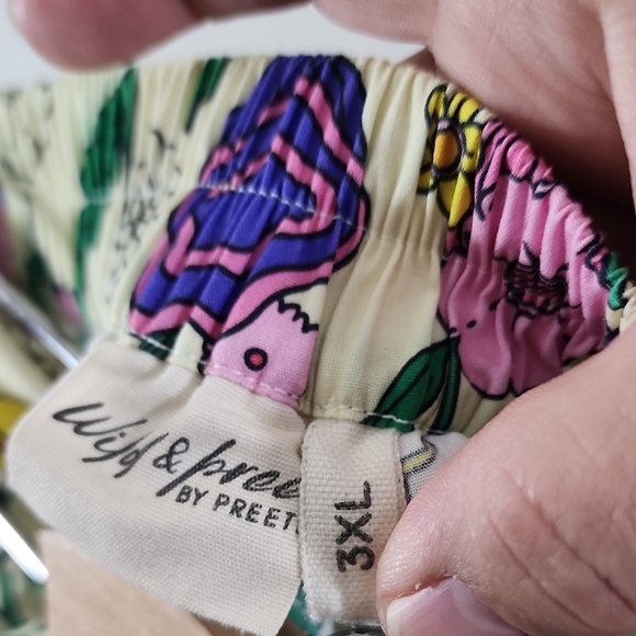 Wild & Pree By Pretti Floral Top and Cropped Wide Leg Pants Co Set 2X 3X - Picture 4 of 10